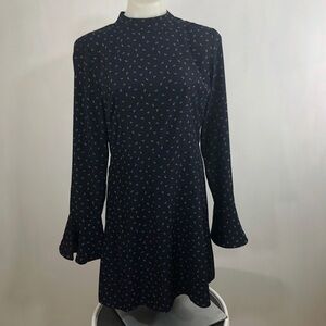 JOA Bell Sleeve Open Back Dress